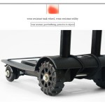 Hand Truck Lipat Dolly 90 lbs Kereta Utilitas Berat dengan 4 Roda Desain Kompak dan Ringan untuk Pindahan, Perjalanan, Belanja